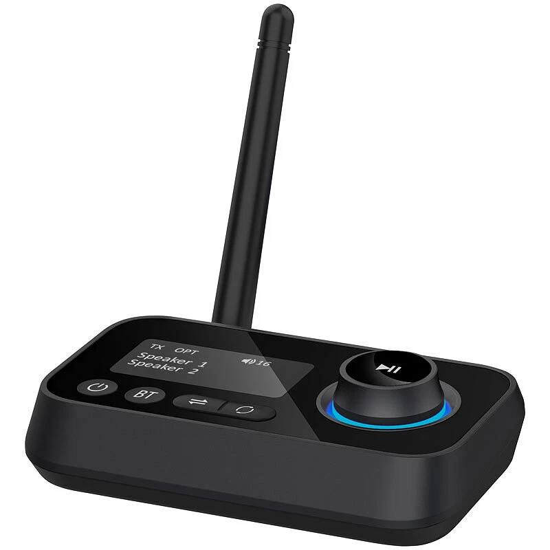 auvisio 2in1-Audio-Sender und -Empfänger mit Bluetooth 5, TOSLINK, LED-Display - Bild 4 von 4