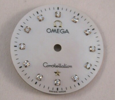 Omega Constellation dial white brilliants cal 1455 1456