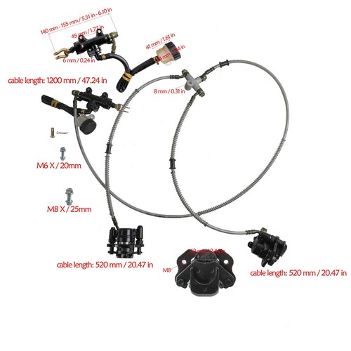 48V 1000W 1500W Differential Motor Rear Axle Kit Tire Wheel for Go Kart Golf ATV - Picture 16 of 89
