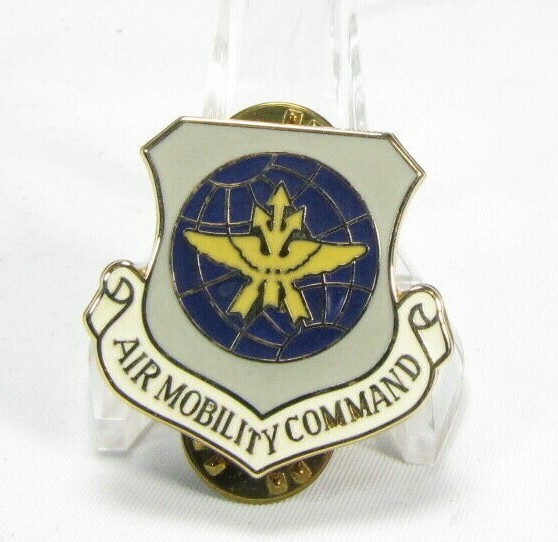 Lot of 10 USAF Air Force Mobility AMC Security Police SP Beret Crest Sm NOS 1"