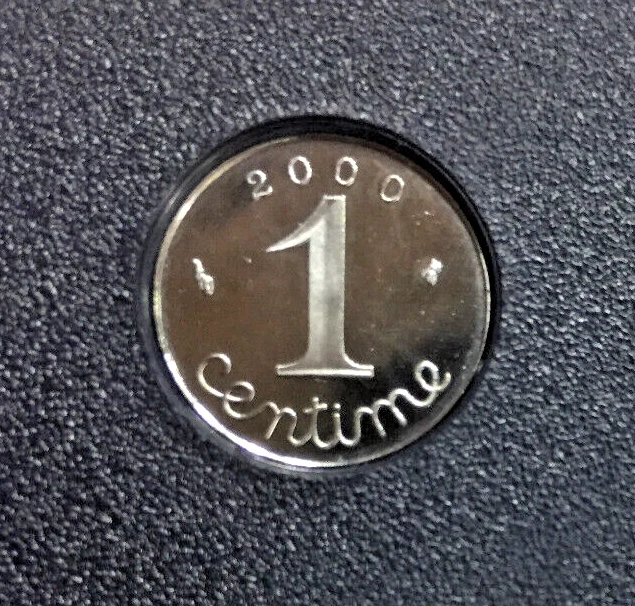 1 CENTIME 2000 EPI FDC SORTIE DU COFFRET BE - Photo 1/1