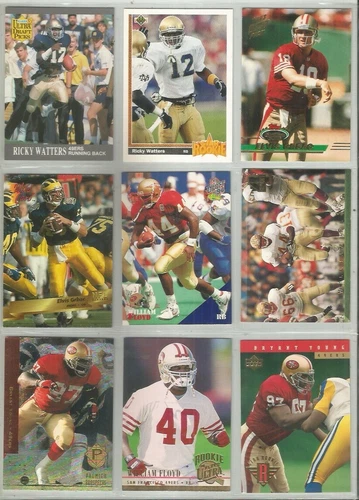 San Francisco 49ers 27 card 1991-1998 RC lot-all different
