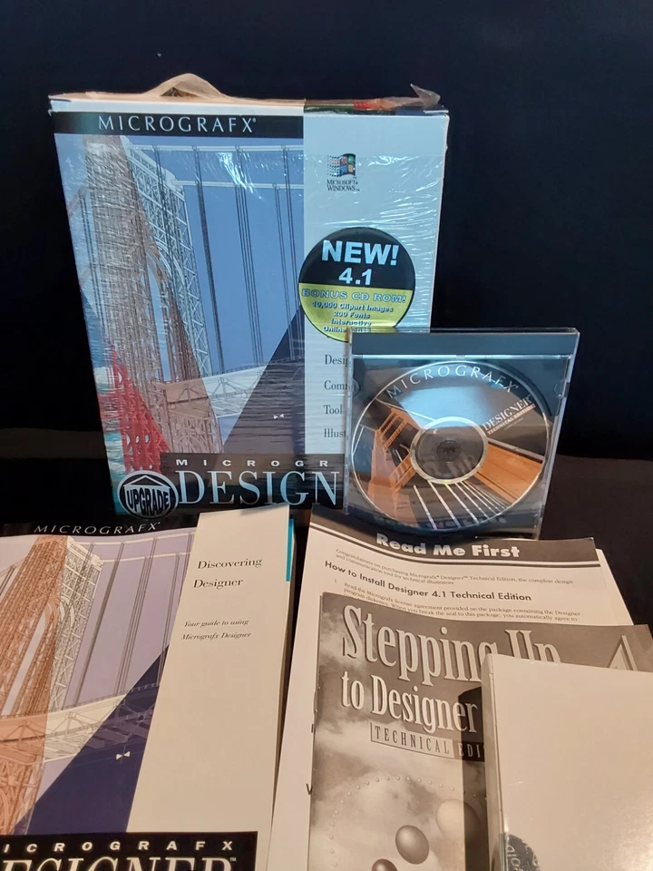 Micrografx Discovering Designer Technical Edition 4.1 BONUS CD 10000 CLIP NEW - Image 2 of 4