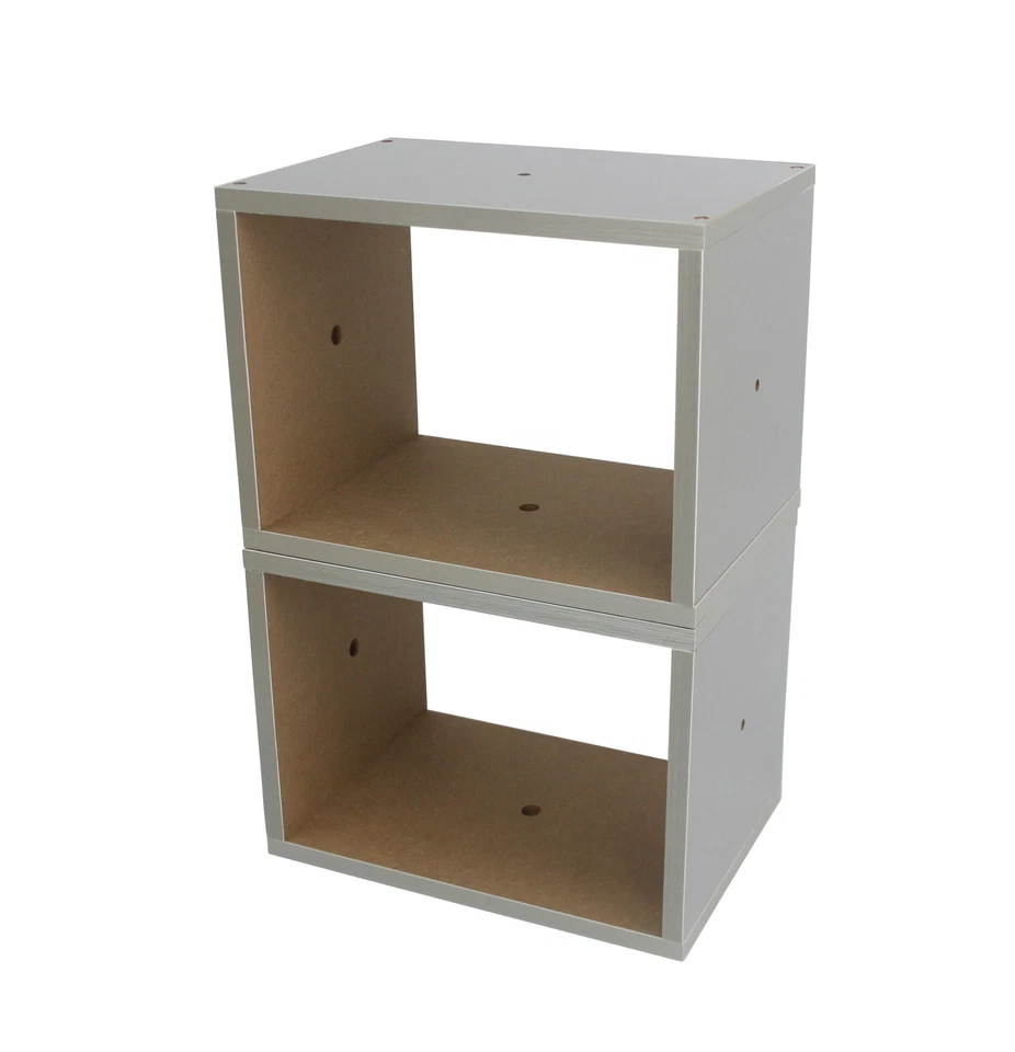 Cubby Hole Storage Organizer Modular Wood Blocks Cubes Toy Shoe Rack Dorm - Image 3 of 4