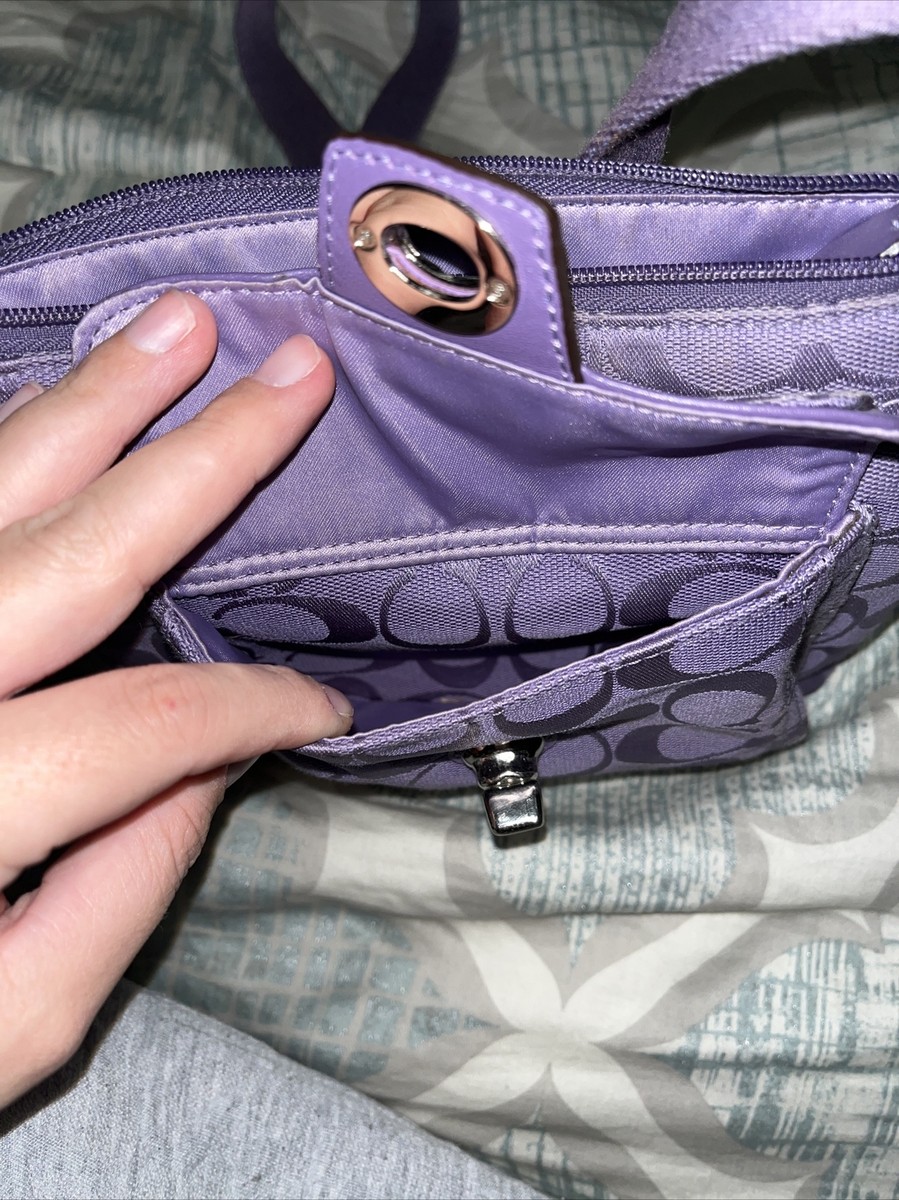 Purple Coach Shoulder Bag (Used) | eBay Purple Coach Shoulder Bag (Used) | eBay