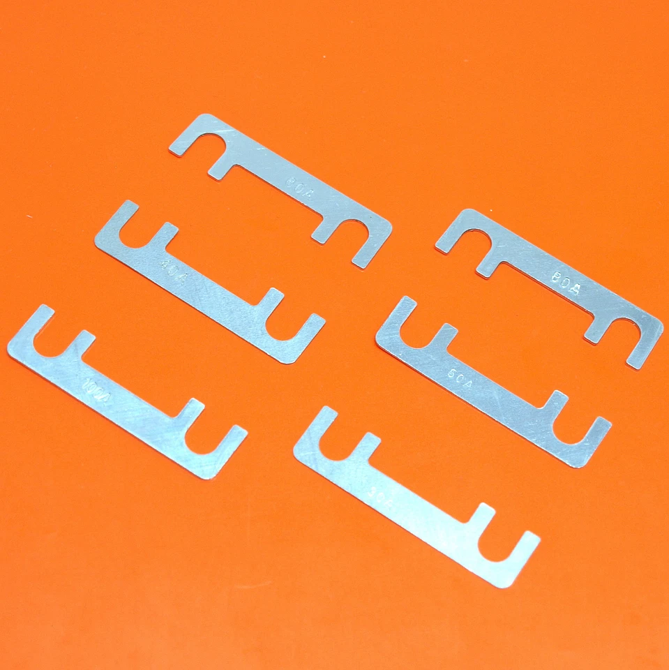 Quality Strip Fuses 30 40 50 60 80 100 AMP Metal Glow Plug Fuse