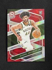 Andre Jackson Jr. 2023-24 Panini Spectra International Red Prizm RC Bucks #132