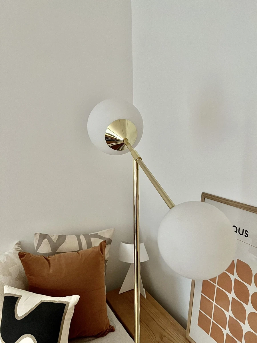 Made Faye Floor Lamp brass and marble excellent used condition