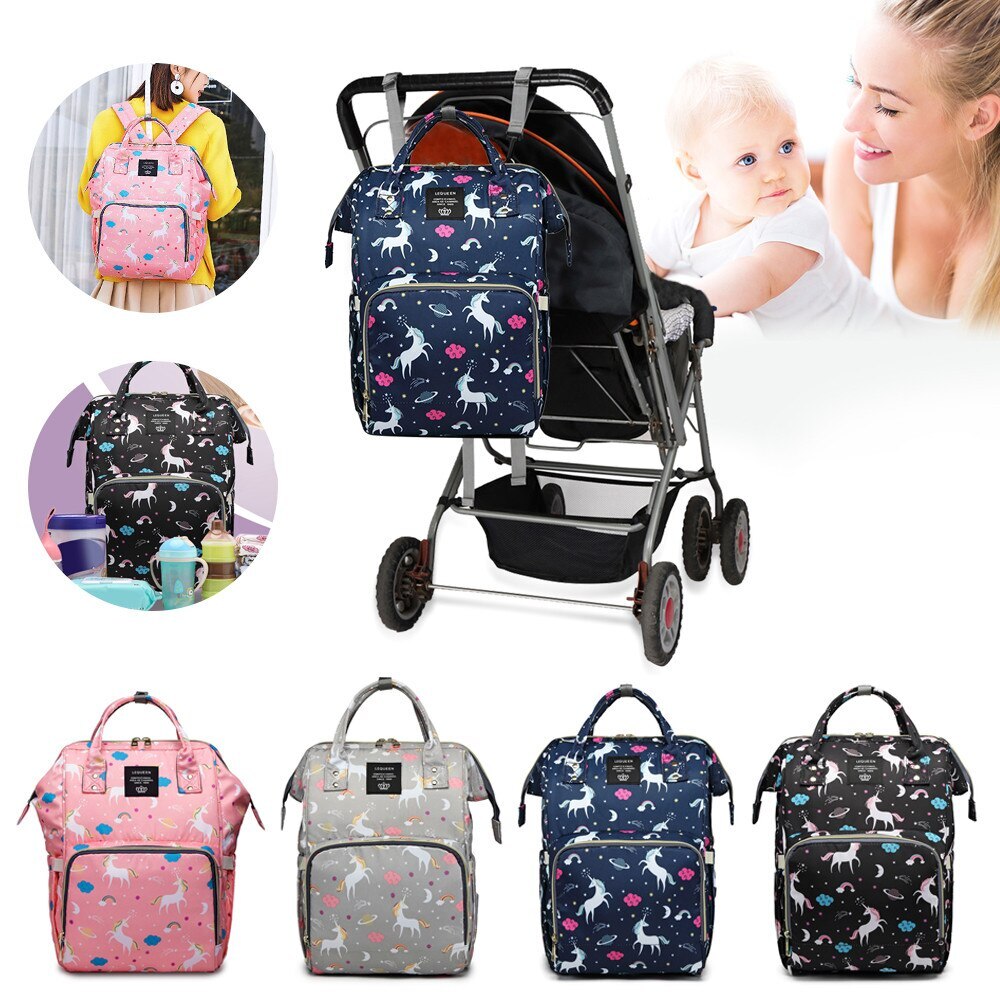 Diaper Bag Backpack Large Capacity Unicorn Baby Diaper Bag Travel Backpack-image