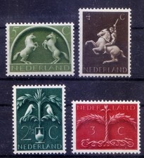 German Symbols, Horse, Birds, Netherlands 1943 Mint no gum Stamps 
