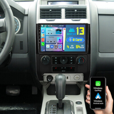 For Ford Escape 2007-2012 Carplay Android 13 Car Stereo Radio BT GPS Navi 4+64GB