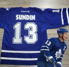 VINTAGE AUTHENTIC MATS SUNDIN MAPLE LEAFS JERSEY CCM KOHO LARGE 23.5x29