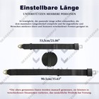 2-Punkt Beckengurt Sicherheit Gurt Sicherheitsgurt Beckengurt 2-Punkt – 1300 Mm, E4-geprüft, Für Stapler, Bus, LKW, Auto Sicherheitsgurt Stopper Beckengurt Auto