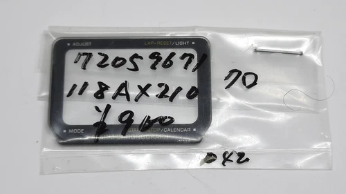 Geniune NOS Casio Crystal for Casio AX-210 Digi Alarm Chrono Cal. 118