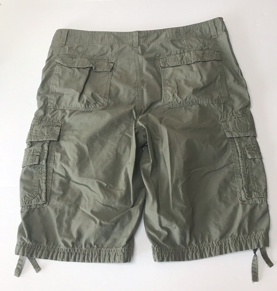 Union Bay Shorts Men 42 Cargo Paratrooper Baggy Green Y2K Military