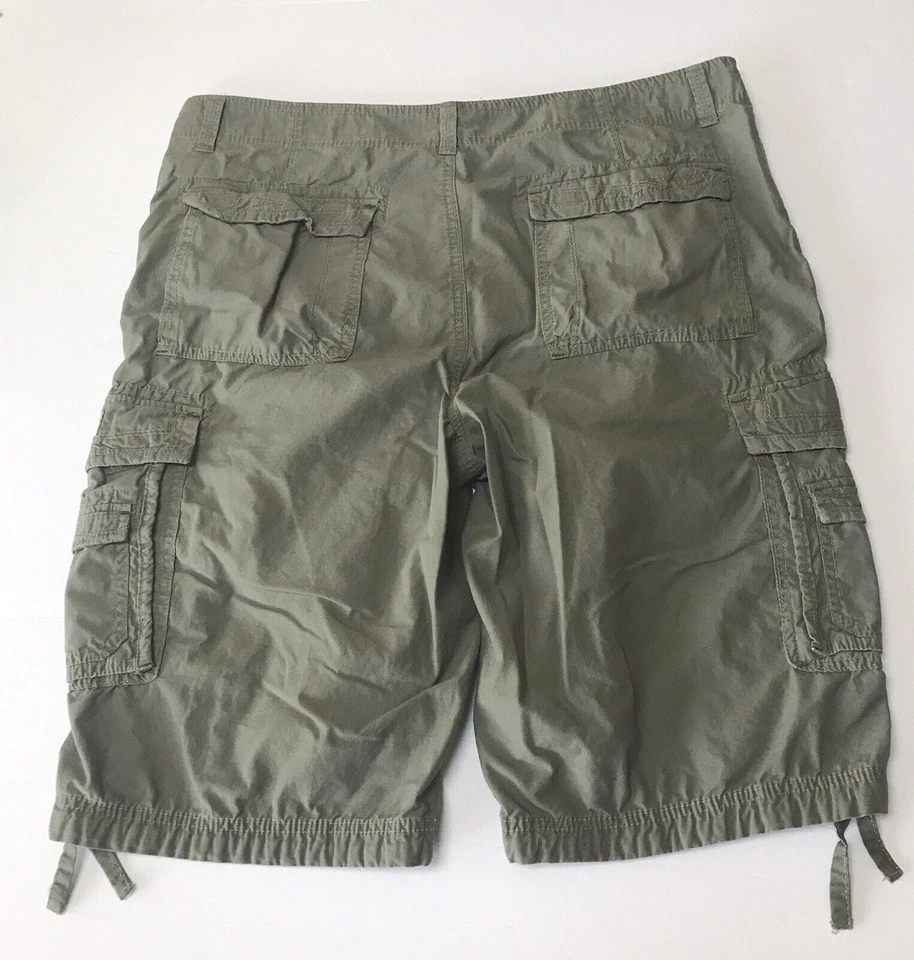Pantalones Cortos Union Bay Hombres 42 Carga Paracaidista Sueltos Verde Y2K Militar Grunge Patinador Foto 3 de 4