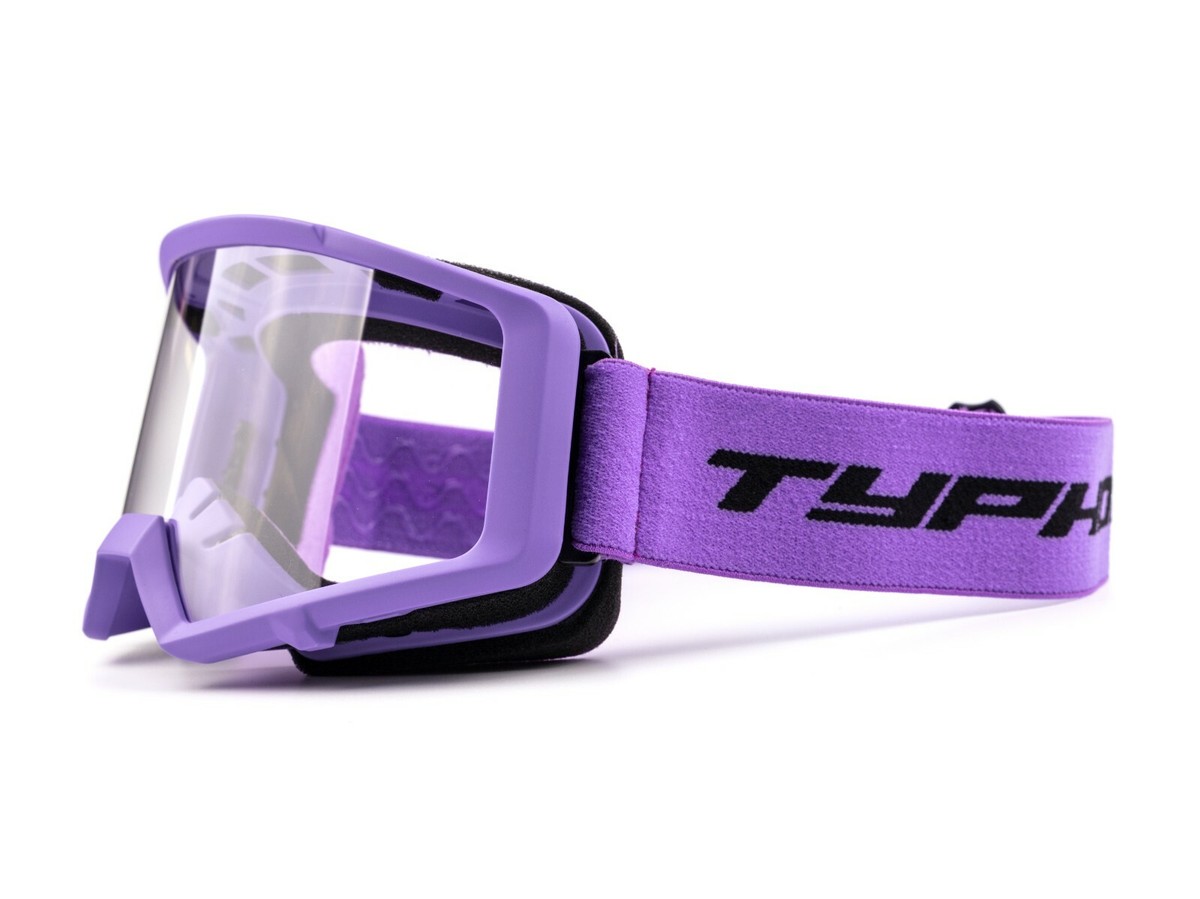 NEW 4 wheeler Motocross Motorcycle Purple and Black Helmet + Goggles and Gloves Pink Adult ATV / Motocross Goggles & Gloves | Typhoon Helmets main image 4