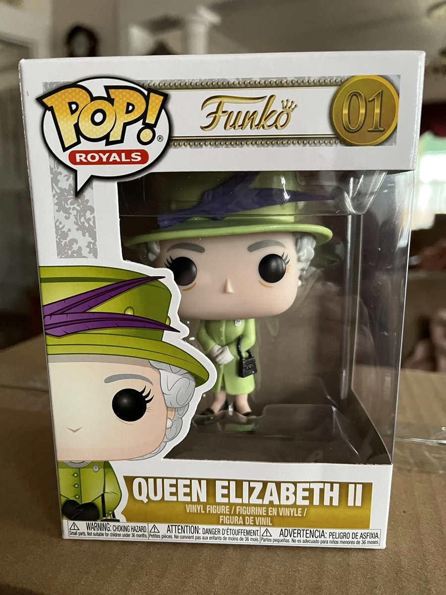 Funko Pop Royal Family: QUEEN ELIZABETH II #01 Green Dress 👗 Mint 🔥🔥