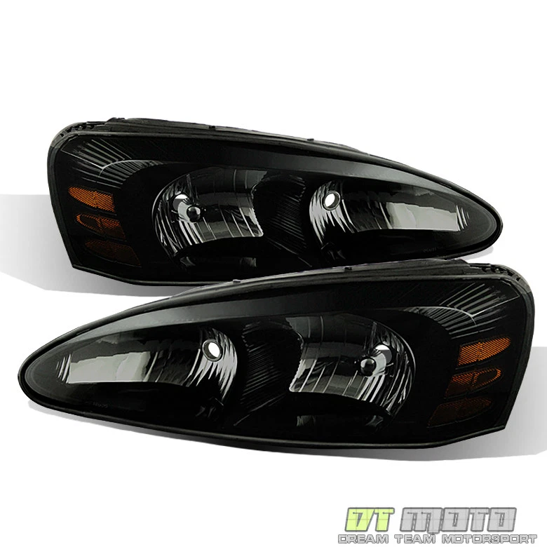 Faros delanteros negros ahumados 04-08 Pontiac Grand Prix luces izquierda+derecha 2004-2008 Foto 2 de 4