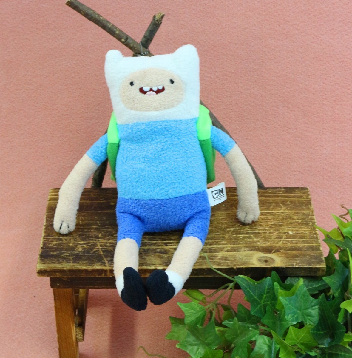 Shinada Global Adventure Time FINN S size Plush Doll Stuffed Japan