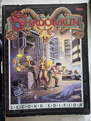  Shadowrun Cyberpunk RPG Rollenspiel Fasa Kernregelbuch #7901 Softcover 2e 2.