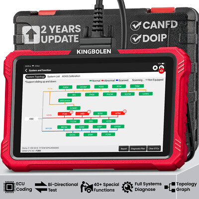 Kingbolen K10 ELITE OBD2 KFZ Diagnosegerät ALL System Topologie Map ADAS ABS SRS