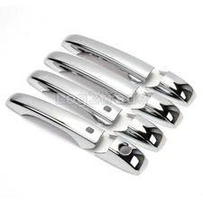 Chrome Car Door Handle Cover Trim For Jeep Patriot 2007 2008-2017 With Smart Key