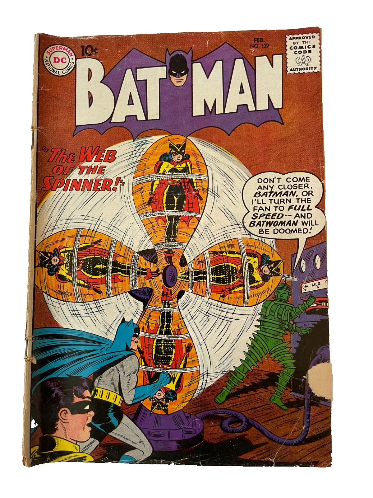Rare 1960 DC Comics Batman #129 Featuring Robin & Web of Spinner Retold 🦇