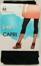 3 Pair - L'eggs Control Top Capri Tights - Size M - NEW