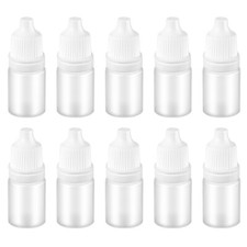 10pcs Plastic Squeezable Bottles Eye Dropper Refillable Containers 5ml New