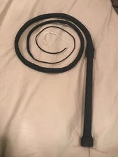8 Foot Hand Made Bullwhip black