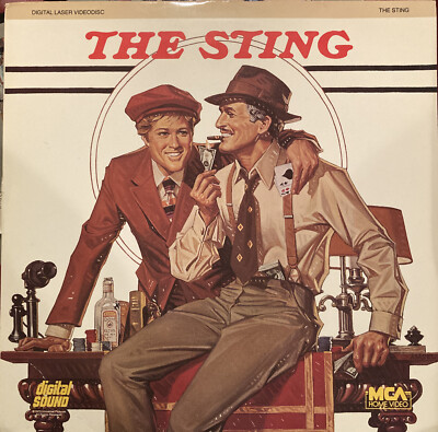 THE STING MOVIE LASERDISC VIDEODISC ROBERT REDFORD PAUL NEWMAN GEORGE ROY HILL