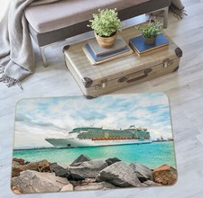 3D Beach Steamer NAO11417 Transport Game Rug Mat Elegant Photo Carpet Mat Fay