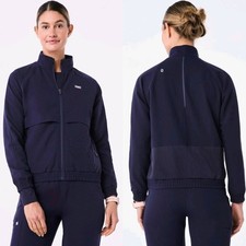 FIGS Women Sydney Scrub Jacket - Size XXS Color Navy