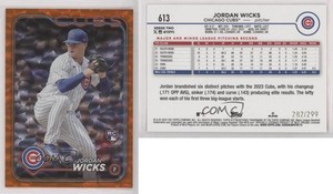 2024 Topps Series 2 Orange Foil /299 Jordan Wicks #613 Rookie RC