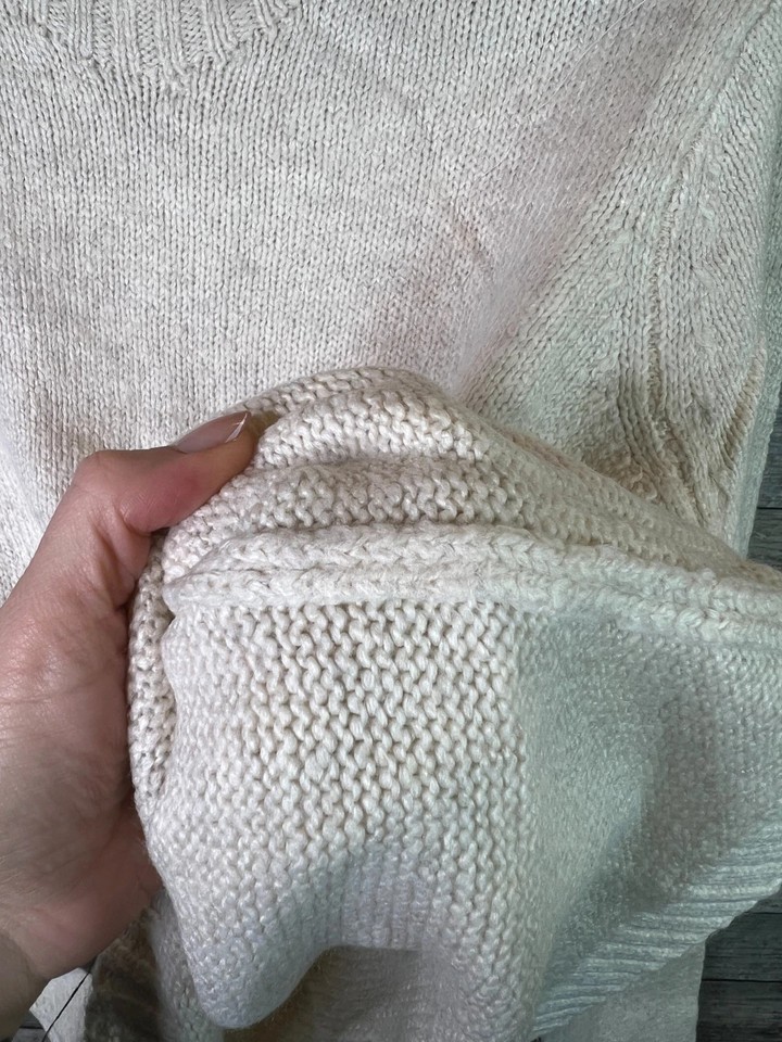 B35 Seasalt Womens Merino Blend Jumper Size UK 16 Ivory Dawson RRP £70 ...