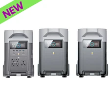 EcoFlow DELTA Pro 3600Wh Portable Power Station with Qty 2 Extra Battery Backup