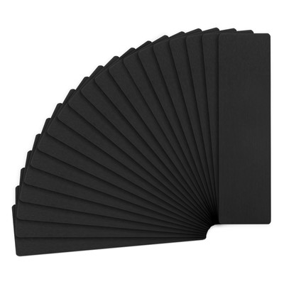 20-Pack Anodized Aluminium Laser Engraved Mount Metal Plate 3x1x0.03 Inch Eng...
