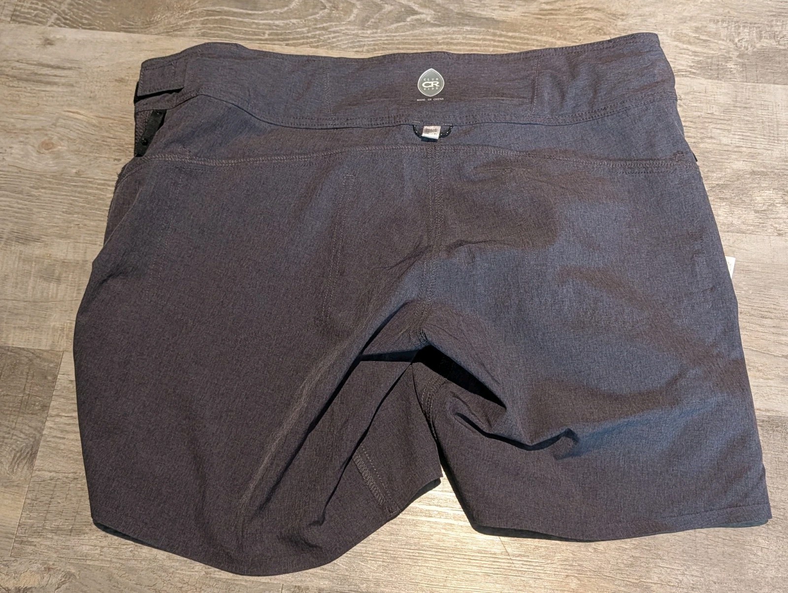 Club Ride Eden Cycling Bike Shorts CR Womens L Gray Adjustable Stretch Pockets