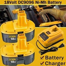 Pack 18 Volt XRP Battery  Charger for DeWalt DC9096-2 DC9098 DC9099 DW9096 NEW