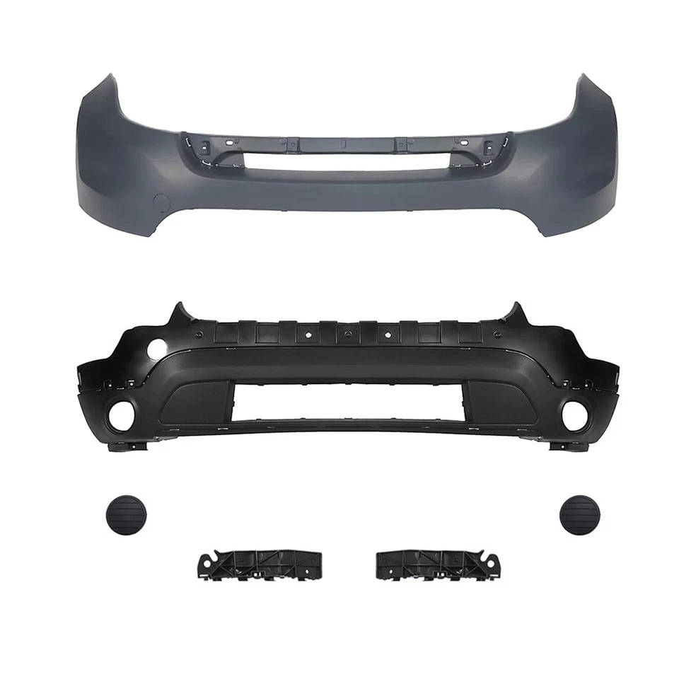 Front Bumper Cover Set For 2011 2012 2013 2014 2015 Ford Explorer Limited XLT - Image 3 of 4