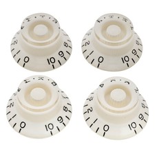 Musiclily Pro 4Pcs White Left Handed Metric Guitar Knob For Epiphone Les Paul SG