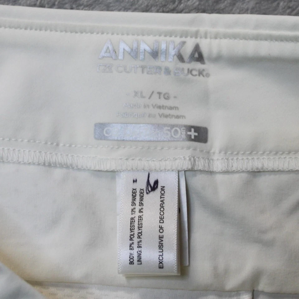 Annika Cutter & Buck Shorts Womens XL CB DryTec 50+ Golf Performance Stretch - Image 3 of 4