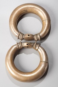 Antique Vintage Heavy Twin Tribal Cuffs/Anklets from South Asia