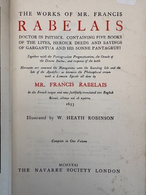   Works of Francis Rabelais 1931 Navarre Soc. Illus. Heath Robinson