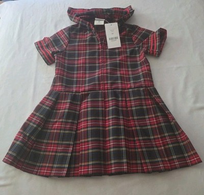 Dennis Uniform G5 Girls Short Sleeve Sailor Dress Macbeth Plaid  NEW