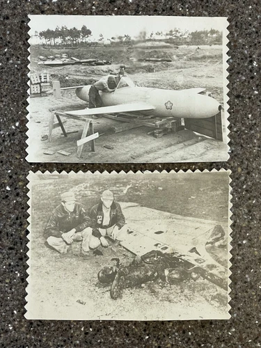 Vintage Photo WW2 OHKA Plane US Military Japanese Pilot Kamikaze 1940’s Lot