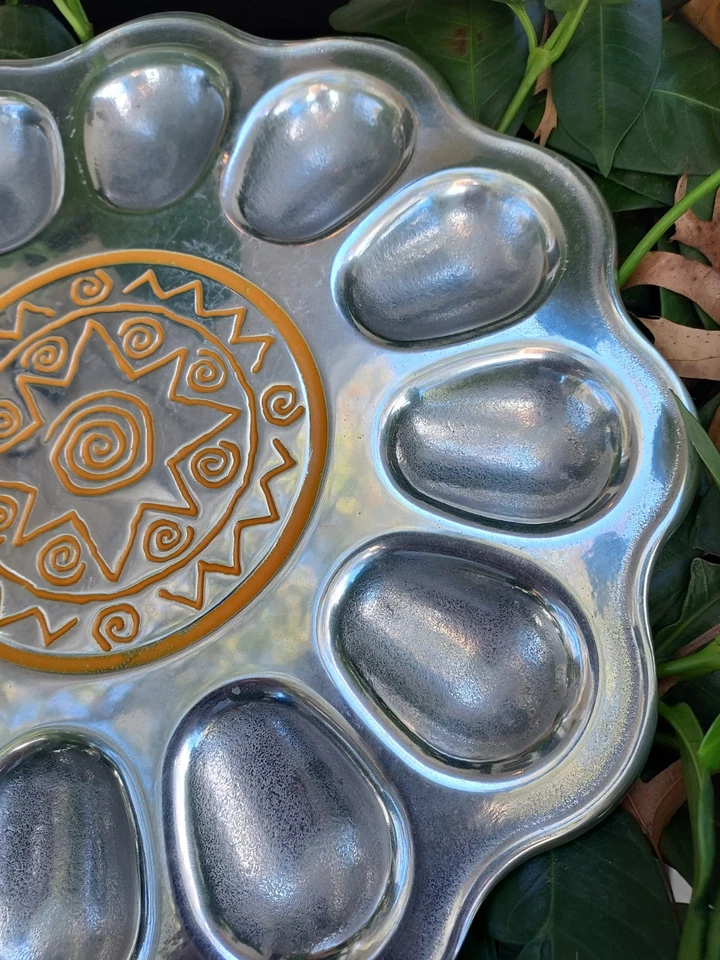 Wilton Armetale Reggae Deviled Egg Serving Tray Timeless - Image 2 of 4