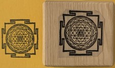 Rubber Stamp Sri Yantral Symbol Sacred Spiritual Meditation Visual  AUM  