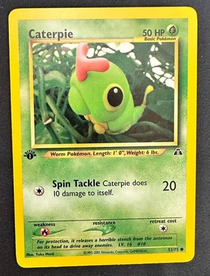Pokémon Neo Discovery 1st Edition CATERPIE  53/75  NM - never played YUKA MORII